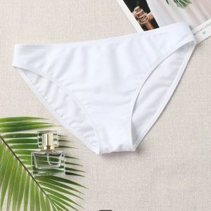 White bikini bottom NWT